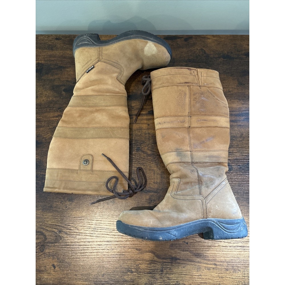 Women's DUBLIN "River" HBR Waterproof Leather Riding Boots Regular Calf US 7 - Picture 3 of 7